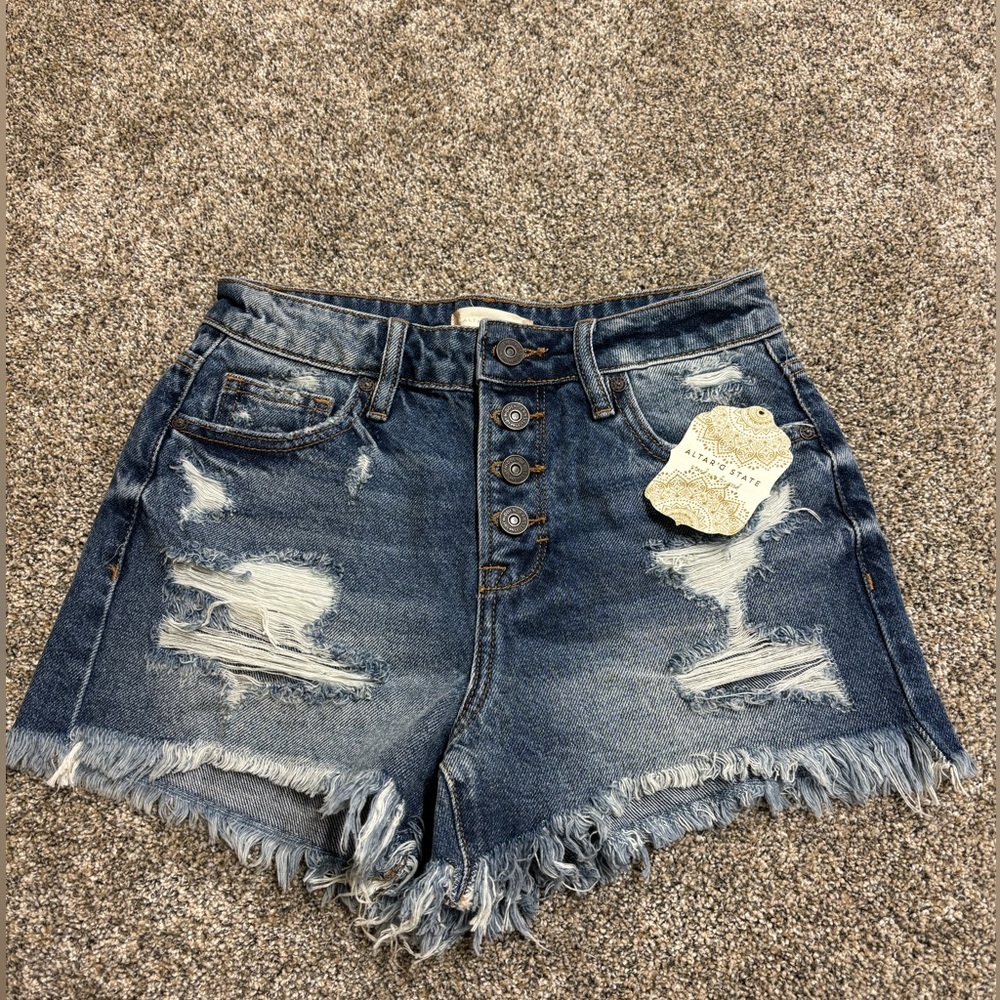 altard state jean shorts